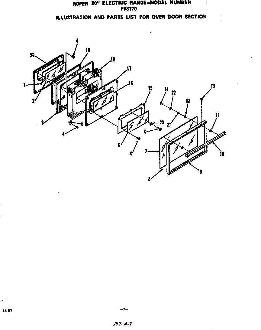 Oven door