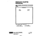 Roper F8557*0 cover page-text only diagram