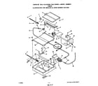 Roper F8557W0 broiler and oven burner diagram