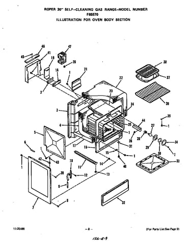 Oven body
