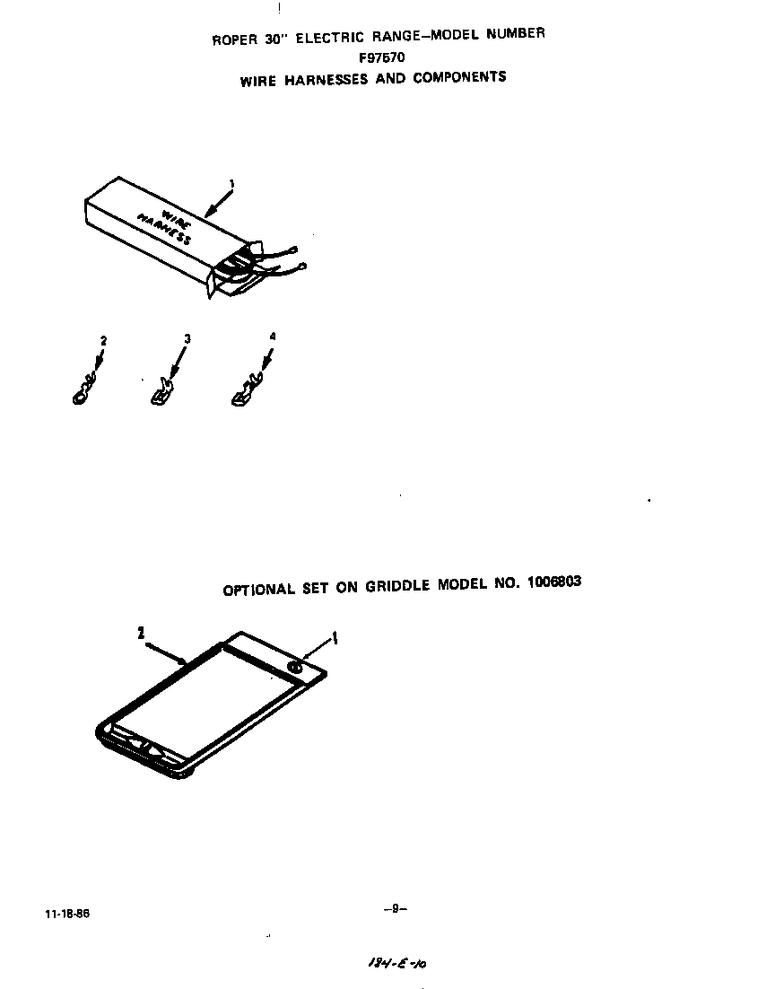 Wire harness and components