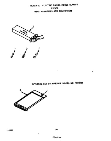 Wire harness and components