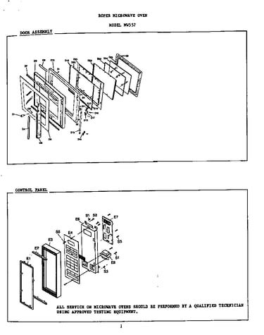Door/control panel