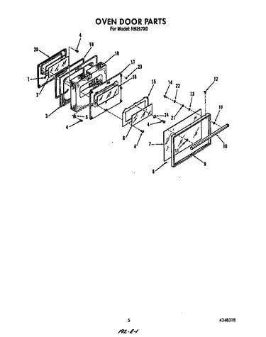Oven door