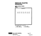 Roper C2757W0 cover page-text only diagram