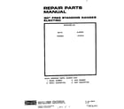 Roper F9107*0 cover page diagram