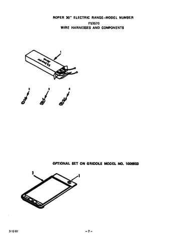 Wire harness and components