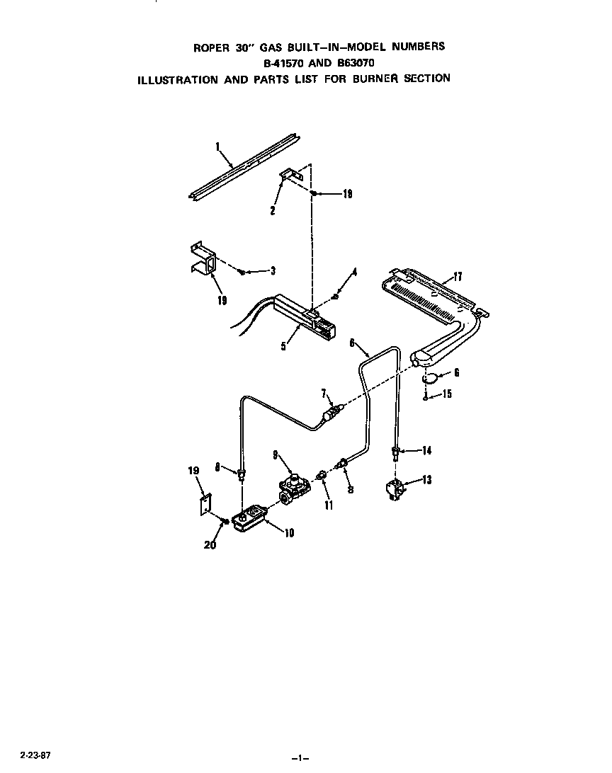 Burner section