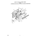 Roper B6307X0 oven and broiler door w/glass diagram