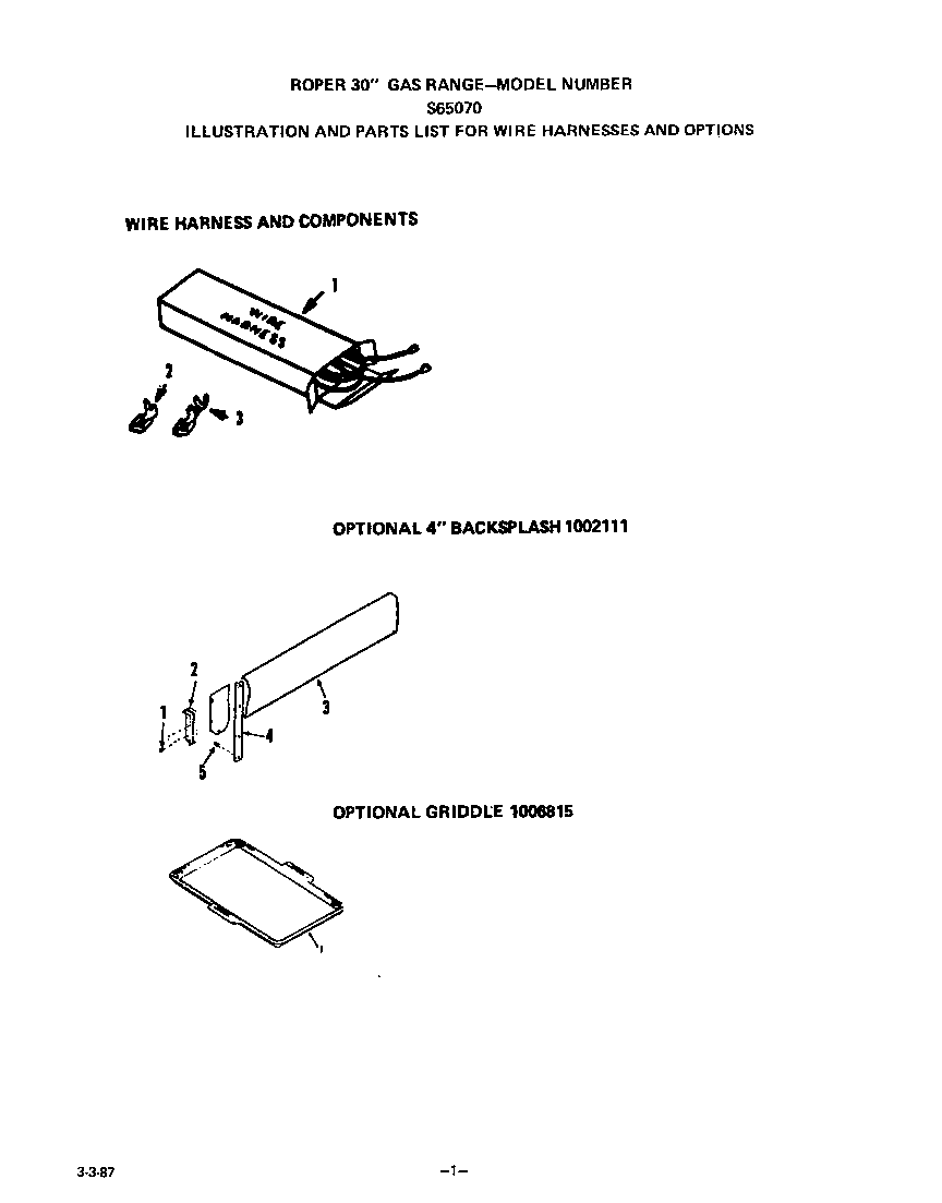 WIRE HARNESS AND COMPONENTS