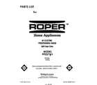 Roper F9257*1 front cover diagram