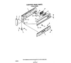 Roper F8858*0 control panel diagram