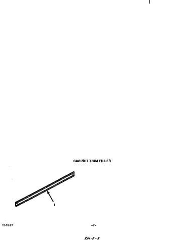 Cabinet trim filler
