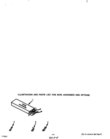 Wire harnesses and options