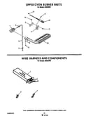Upper oven burner