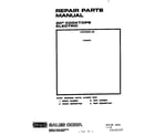 Roper C3458*0 cover page diagram