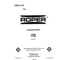 Roper C3408B1 cover page diagram