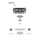 Roper N9457L3 front cover diagram