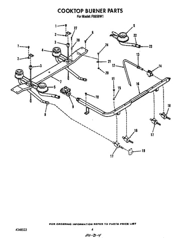 Cooktop burner