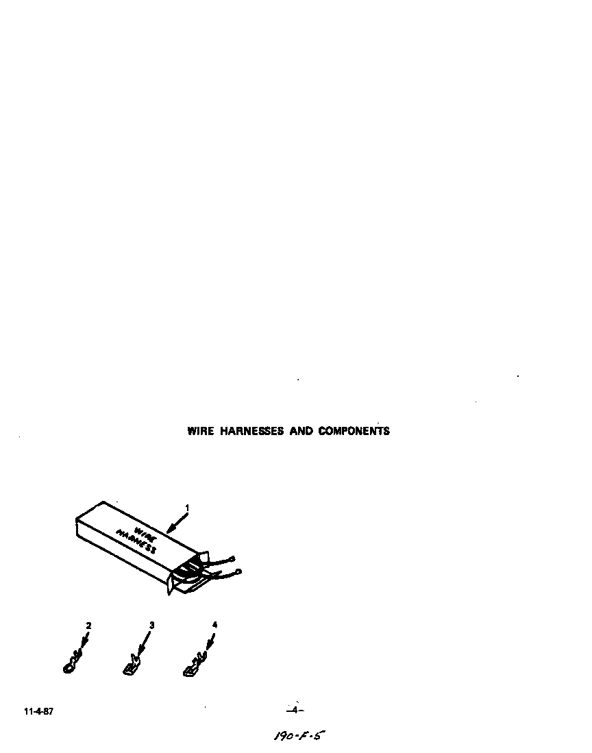 Wire harness and components
