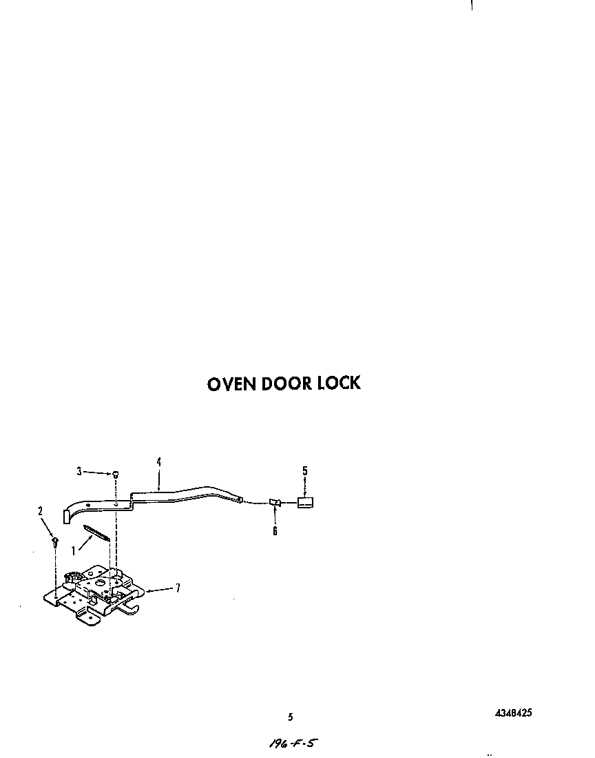Oven door lock