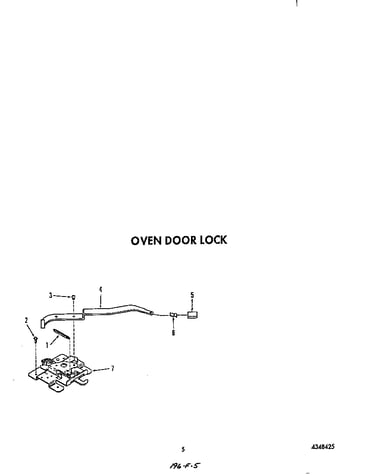 Oven door lock
