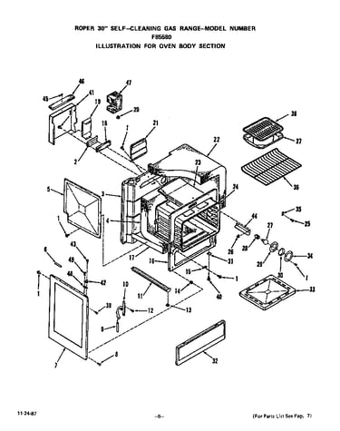 Oven body