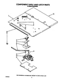 Component shelf and latch