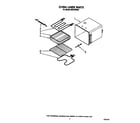 Roper BES430WW0 oven liner diagram