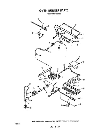Oven burner