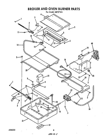 Broiler and oven burner