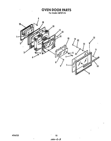 Oven door
