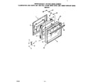 Roper B6757X0 glass upper oven and lower broiler door diagram