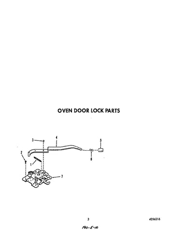 Oven door lock