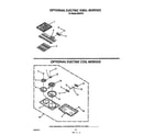 Roper N9457X4 grill module and electric coil module diagram