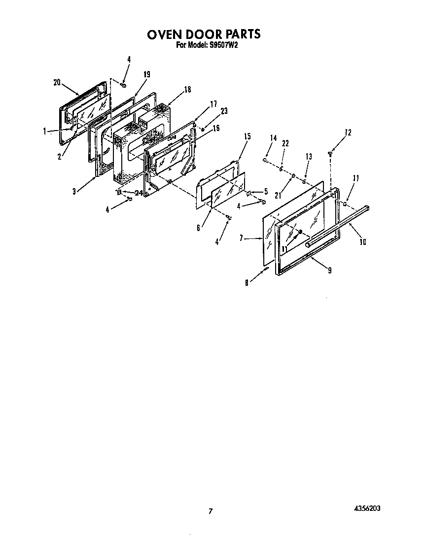 Oven door