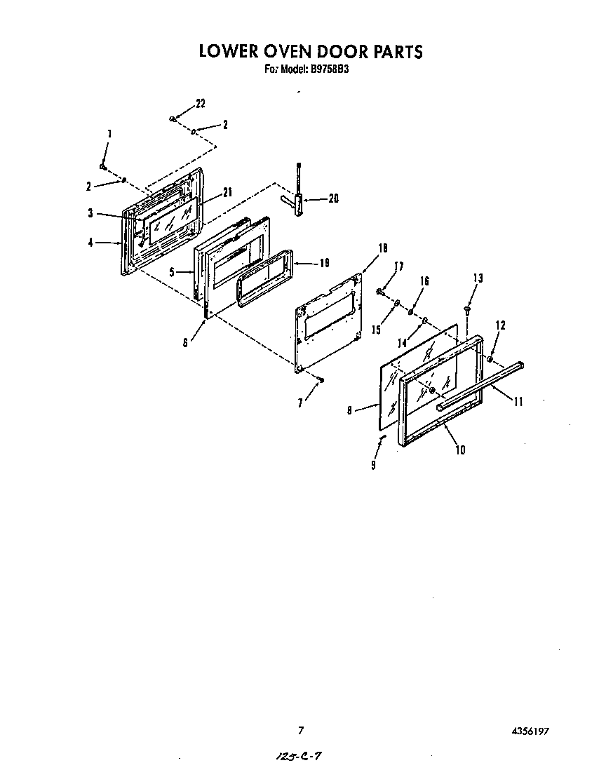 Lower oven door