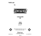 Roper B8758B2 front cover diagram
