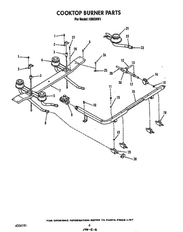Cook top burner