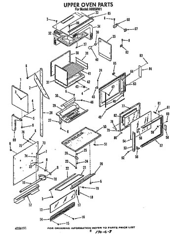 Upper oven