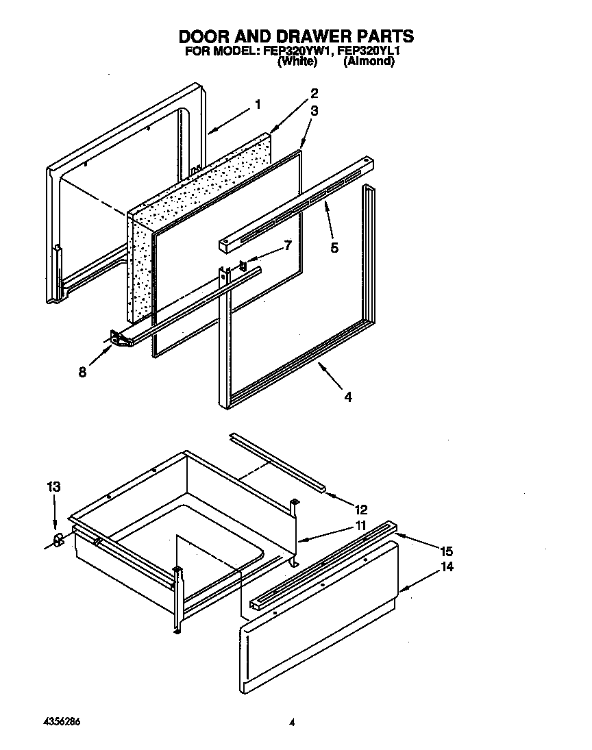 Door and drawer