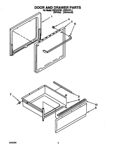Door and drawer