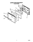 Lower oven door