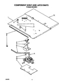 Component shelf and latch
