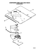 Component shelf and latch