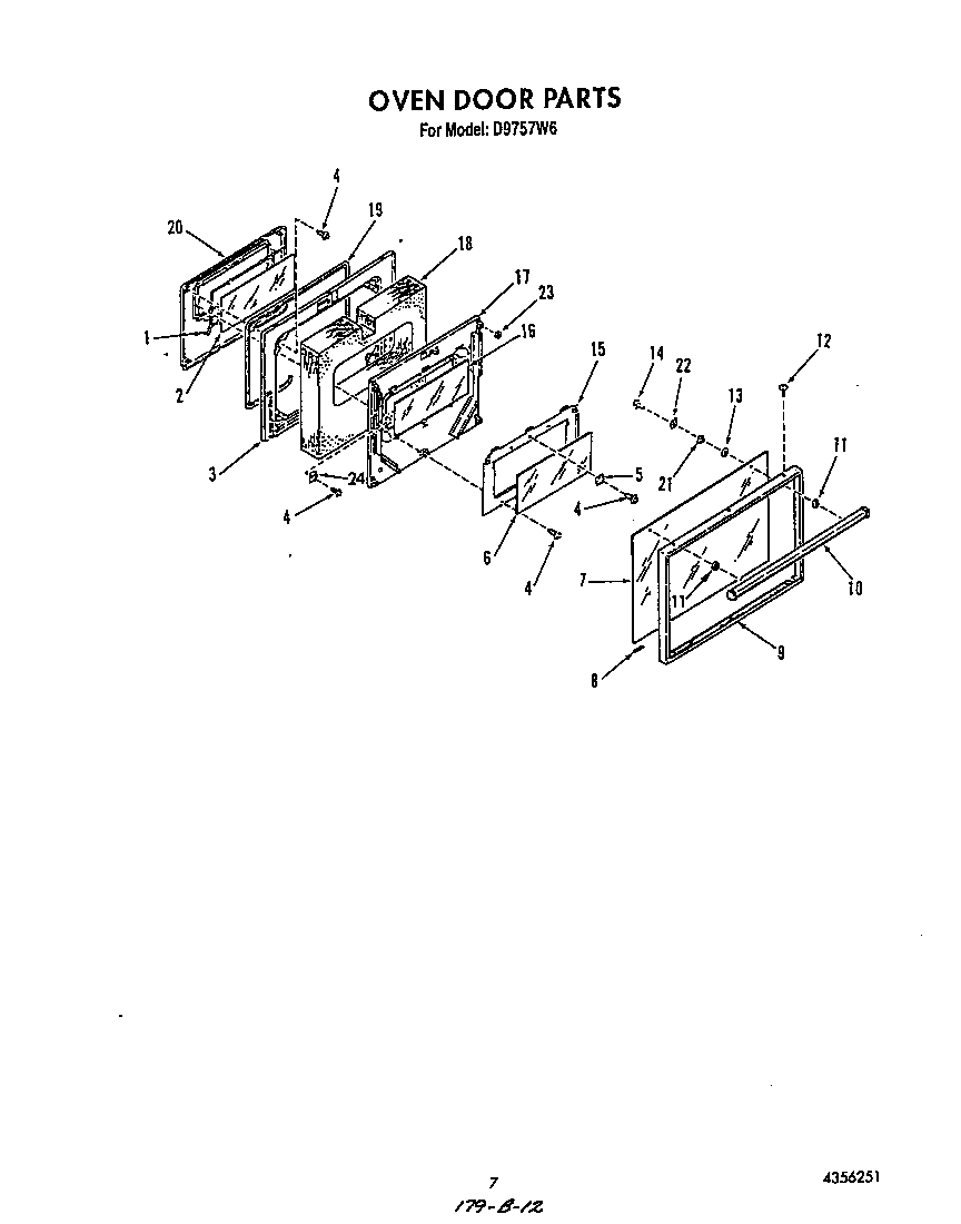 Oven door