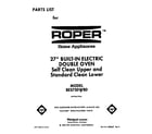 Roper BES750WB0 front cover diagram