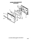 Lower oven door