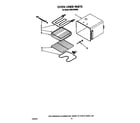 Roper BES750WB0 oven liner diagram