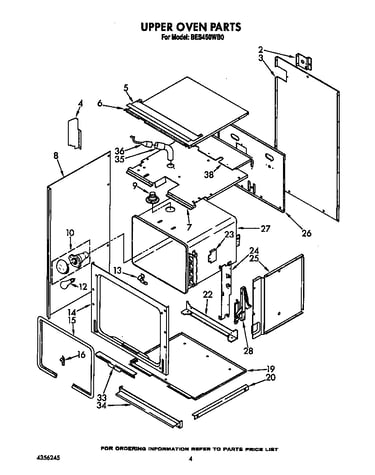 Upper oven